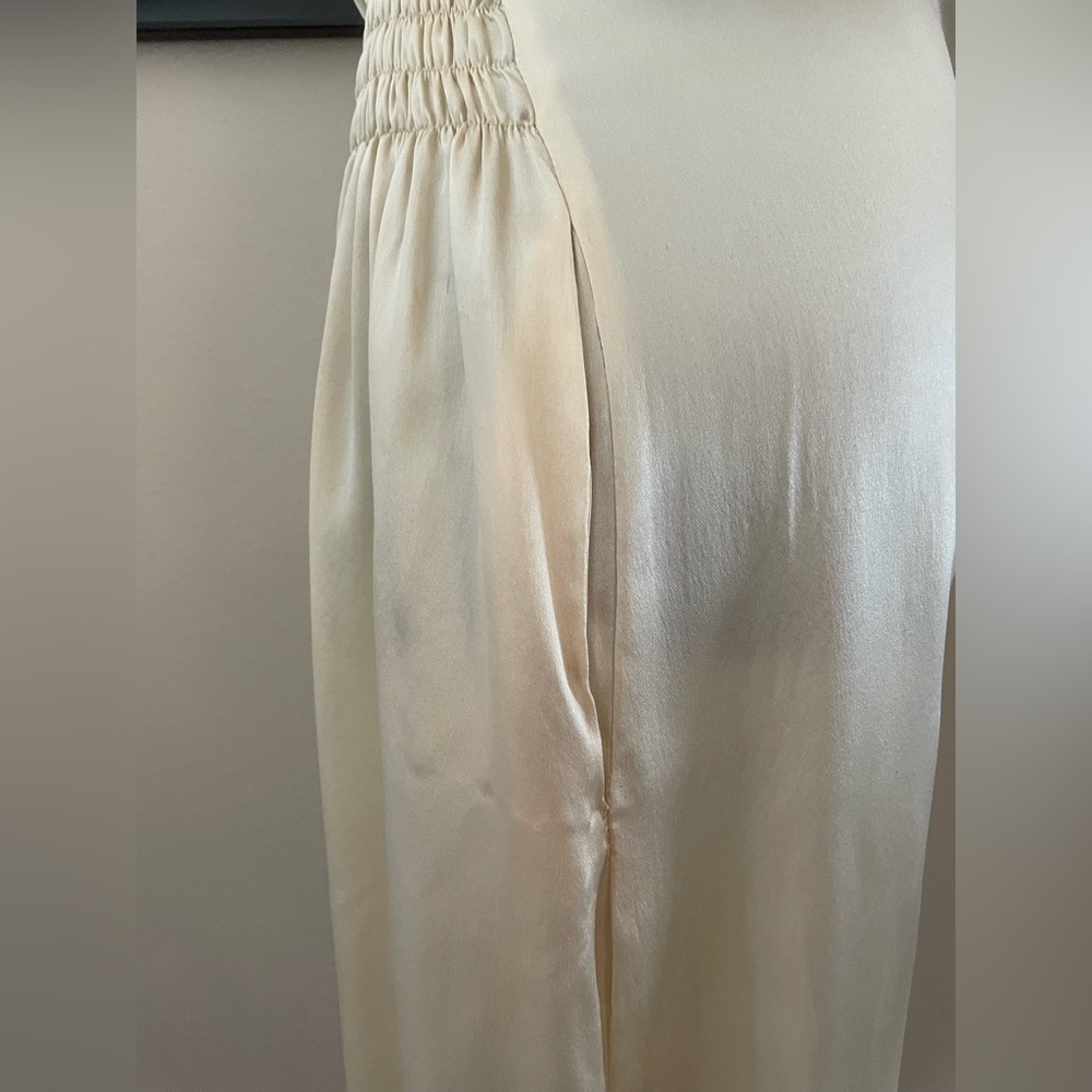 Maison Margiela Women's Golden Ivory Silk Slip Dress Size 40 or US 4 - Picture 4 of 8
